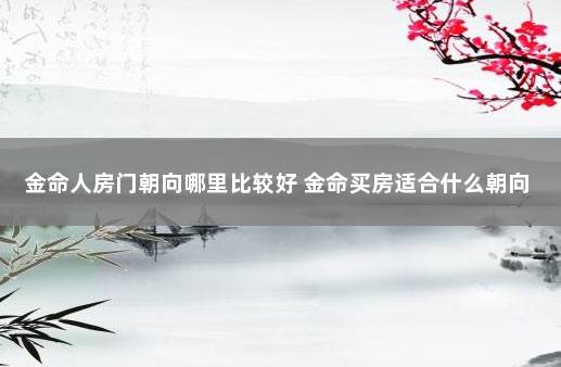 金命人房门朝向哪里比较好 金命买房适合什么朝向