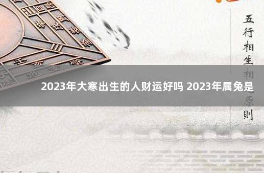 2023年大寒出生的人财运好吗 2023年属兔是什么命几月出生好