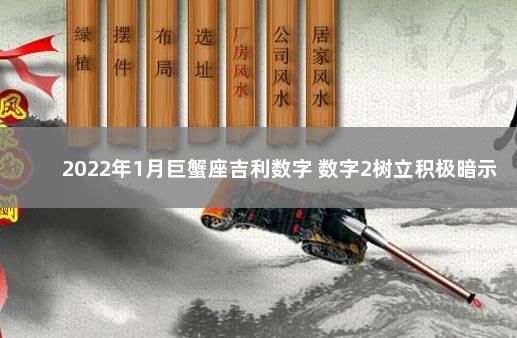 2022年1月巨蟹座吉利数字 数字2树立积极暗示