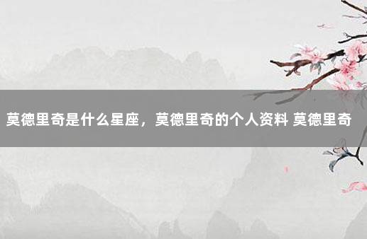 莫德里奇是什么星座，莫德里奇的个人资料 莫德里奇