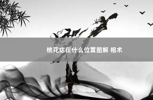 桃花痣在什么位置图解 相术